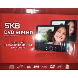 DVD SK8 909HD  doble pantalla 9" color para los cabezales