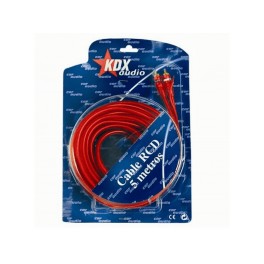 Cable RCA 5mts KDX 2 machos/2machos + remote