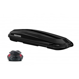 Cofre de techo Diamond 500L Duo, doble apertura, Negro