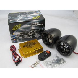 EQUIPO DE SONIDO CON ALARMA PARA MOTOCICLETA
