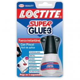 Loctite, Super Glue 3 con pincel, 5gr.